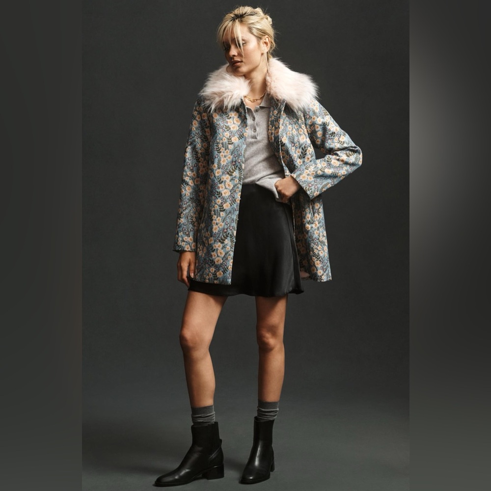 Unreal Fur Feuilles Mortes Coat (NWT) - Picture 2 of 9